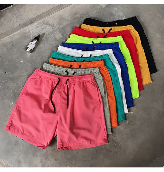 High Quality Gym Shorts Summer Custom Logo Blank Plain Quick Dry 100% Polyester Men Running Sport Board Short Mens Shorts