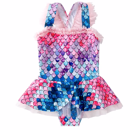 Arcadia 2022 新デザイントゥイーンガールズパームネオンプリント 1 ピースビーチ水着サイズ 7-16 歳