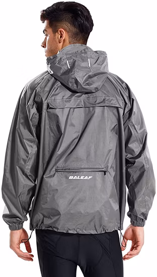 メンズ軽量ランニングレインジャケット防水プルオーバーナイロンパーカーパッカブルサイクリングジャケットハイキング用