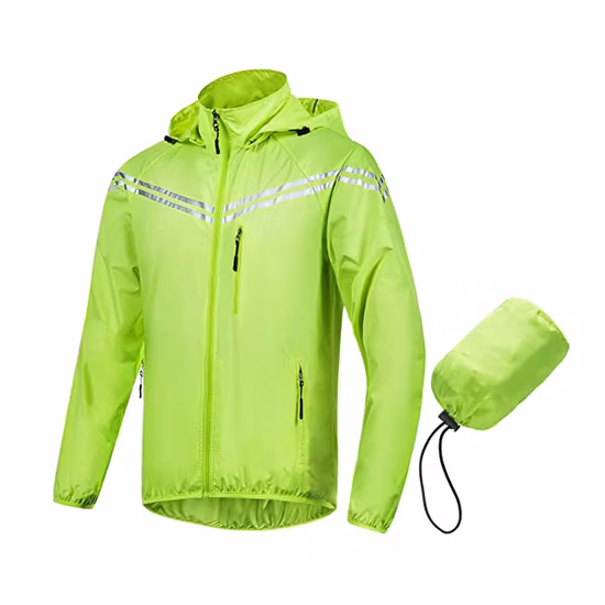 女性の取り外し可能な防水防風レザーサイクリングウインドブレーカー、サマースリーブ付き